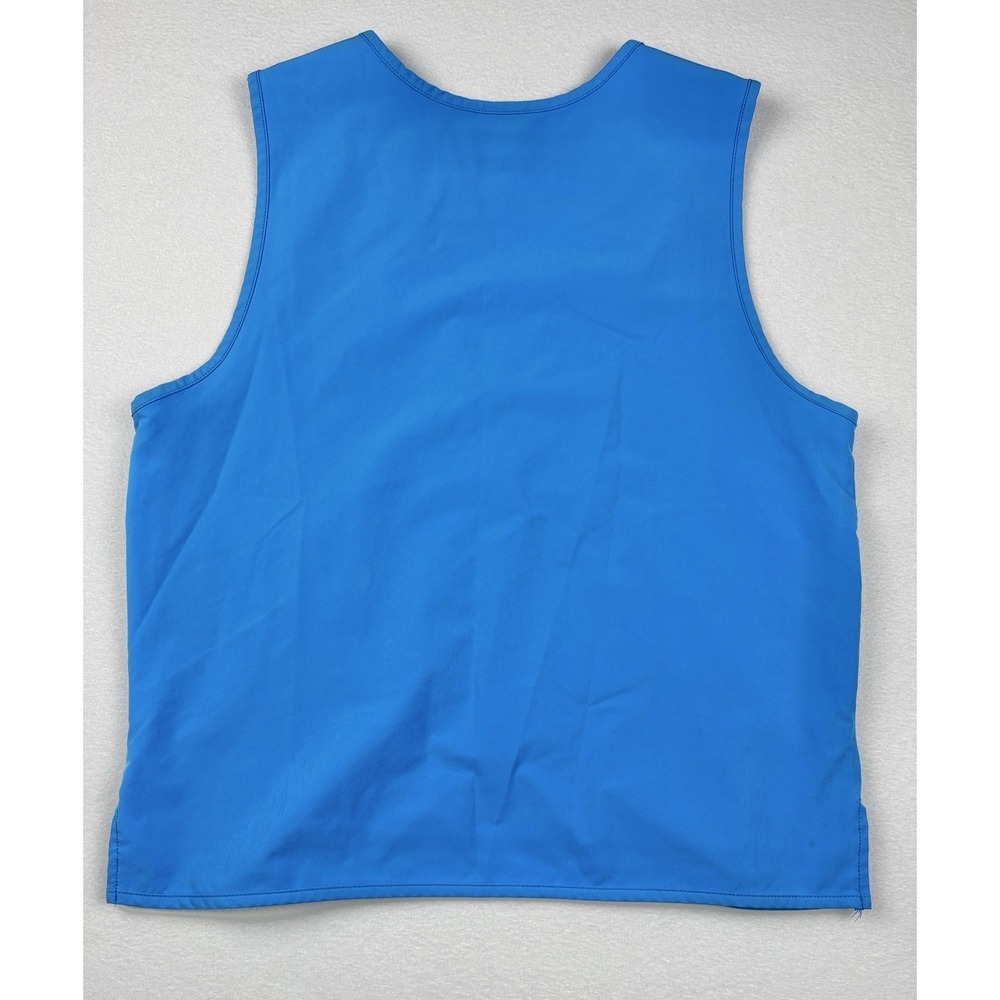 Walmart Proud Associate Employee Best Blue Zip Front Pockets Size Medium Uniform - Picture 4 of 5